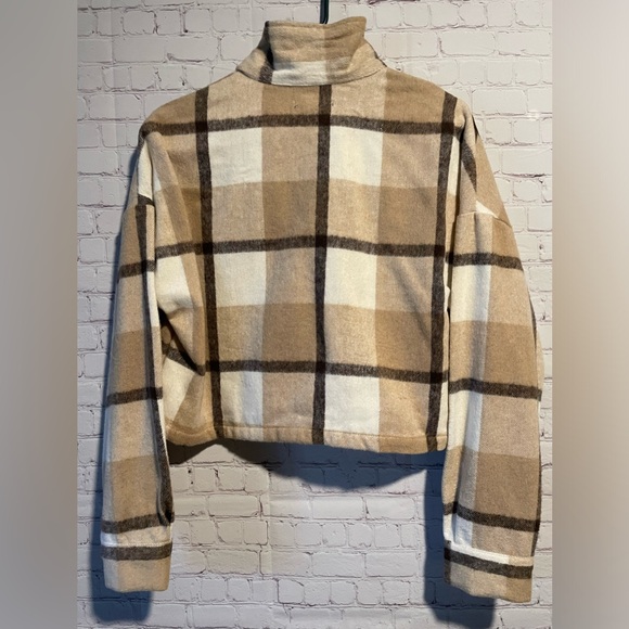 Plaid Cropped Shacket Streetwear Society - Picture 2 of 7